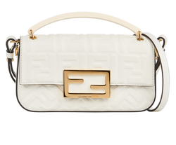 Fendi Phone Baguette, Leather, White, 7AS142, B/DB/S, 3*